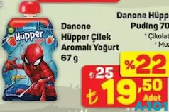 DANONE HÜPPER ÇİLEK AROMALI YOĞURT 67 G